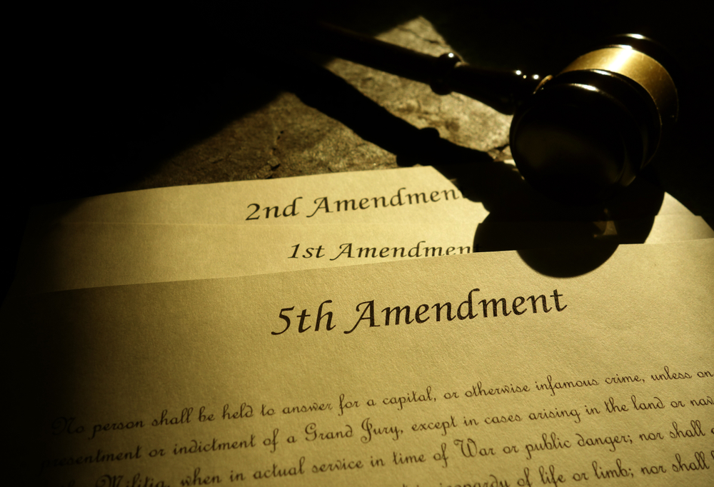 Fifth,,First,And,Second,Amendments,Of,The,United,States,Constitution