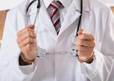 Florida Just Cornered Anthony Fauci After He Hid Behind the Fifth 111 Times Close-up,Of,Arrested,Doctor’s,Hand,With,Handcuffs