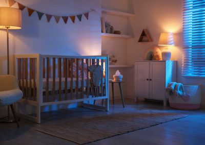 A Florida Babysitter Left Two Kids Alone Downstairs and One of Them Never Came Home Stylish,Baby’s,Room,With,Crib,And,Dresser,At,Night.,Interior