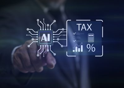Businessman,Calculation,Tax,,Government,Taxes,And,Financial,Management,,Ai,Robot
