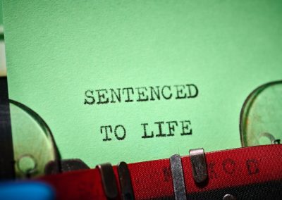 A Florida Man is Facing Life in Prison After He Walked Into His Neighbor's Home With Dog Poop and Left in Handcuffs Sentenced,To,Life,Message,Concept,Written,With,A,Typewriter