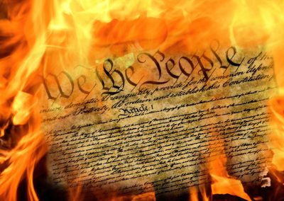 Pete Buttigieg Just Told America That He Wants to Burn the Constitution Down Close,Up,Of,United,States,Constitution,Document,Burning,In,Flames