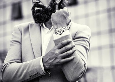 A Florida Man Heard a Clapping Sound From the Next Room and Woke Up Without His $98K Watch Man,Holds,His,Watch.,Portrait,Successful,Businessman,In,A,Business