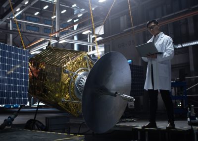 China Just Passed 1,189 Satellites in Orbit and Byron Donalds Is Doing Something About It Industrial,Engineer,Working,On,Artificial,Satellite,Construction.,Aerospace,Agency:,Scientist