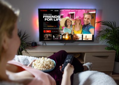 Florida Just Caught Netflix Spying on Children After the Company Promised It Never Would Woman,Watching,Tv,Series,And,Movies,On,Online,Streaming,Service