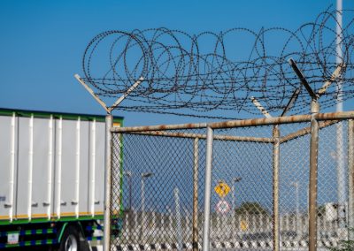Sharp,Barbed,Wire,Border,Fence,Blocking,Access.,Surveillance,,Conflict,,And