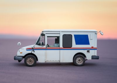 A,Mail,Delivery,Truck,In,A,Remote,Us,Desert,Wilderness