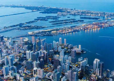 Aerial,View,Of,Miami,Skyline,With,Skyscrapers,At,Downtown,Brickell