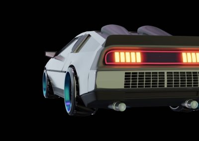 Ron DeSantis Just Made One Promise About Flying Cars That Put a Big Smile on Elon Musk's Face A,Futuristic,Flying,Car,Hovers,In,The,Dark,,Showcasing,Its