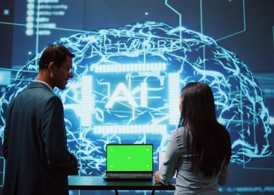 Startup,Coworkers,Brainstorming,Ways,To,Use,Ai,On,Chroma,Key
